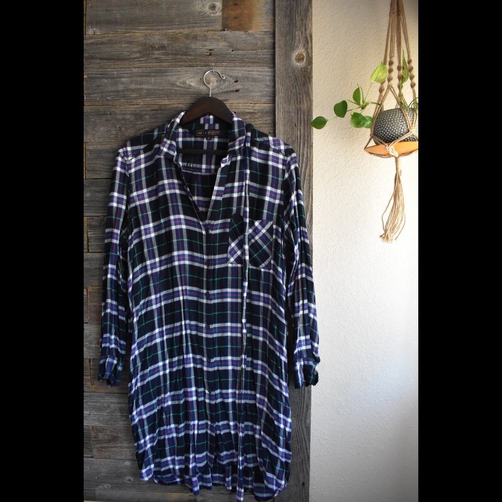 Gap flannel dress